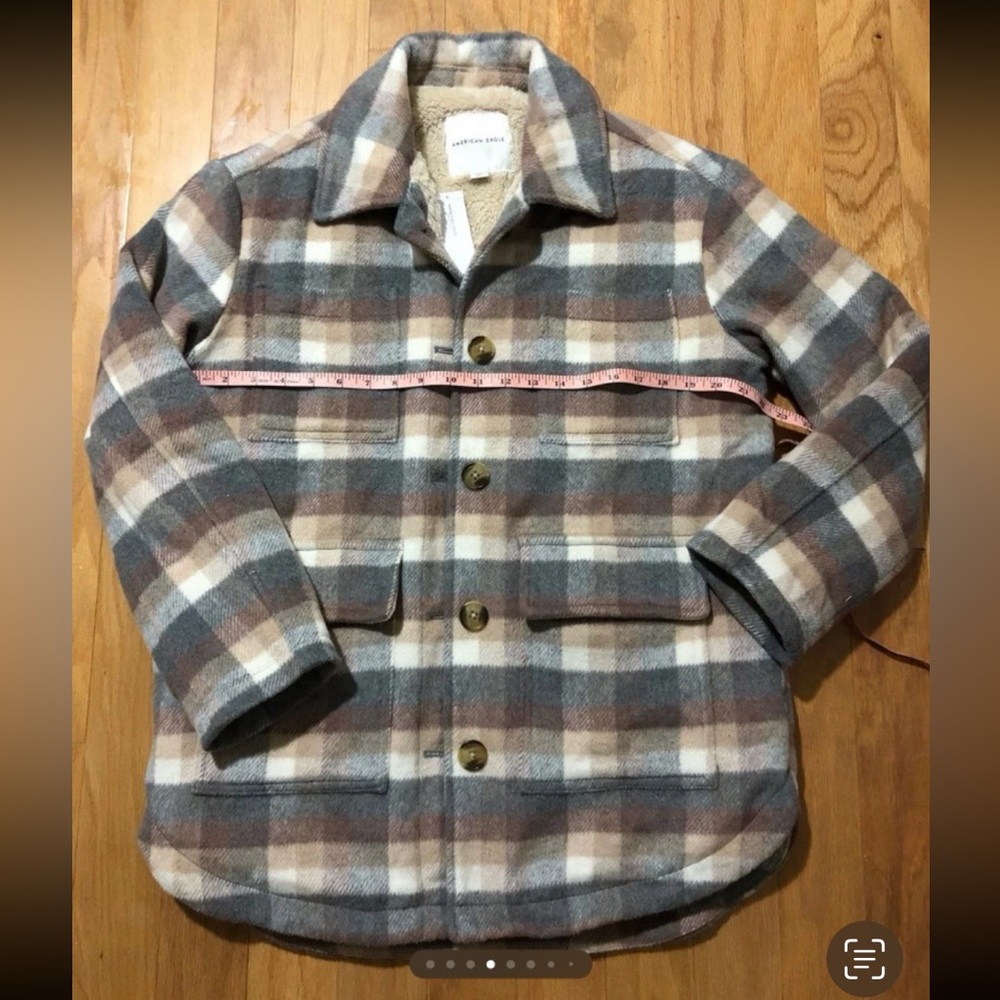 American eagle Plaid shacket coat